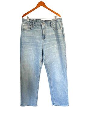Old Navy Loose Fit Blue Jeans Relaxed Straight Leg Denim Pants 40x32